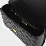 Sac Flemming Convertible en Cuir Noir