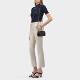 Sac Hobo Fleming Double-Zip Mini - Tory Burch - Cuir - Noir