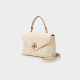 Sac Kira Small Top Handle en Cuir Blanc