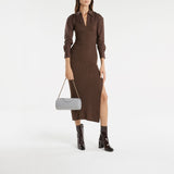 Sac À Main Fleming Soft Barrel - Tory Burch - Cuir - Gris
