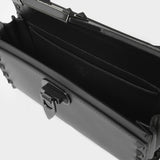 Sac Porté Epaule en Cuir Noir