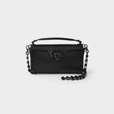 Sac Porté Epaule en Cuir Noir
