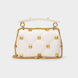 Sac Medium Shoulder en Cuir Blanc