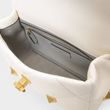 Sac Medium Shoulder en Cuir Blanc