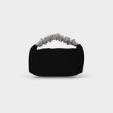 Sac Scrunchie Mini en Velours et Crystal Mesh