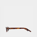 Lunettes De Soleil - Saint Laurent - Acétate - Havana/Vert