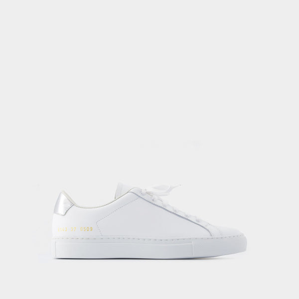 Sneakers Retro Classic - COMMON PROJECTS - Cuir - Blanc/Argenté