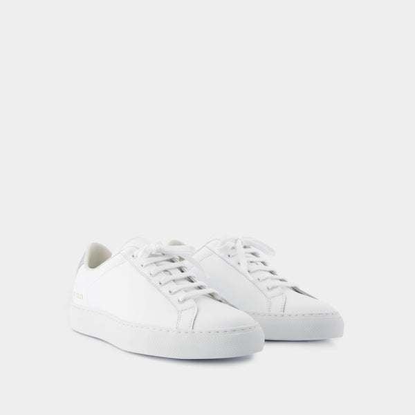 Sneakers Retro Classic - COMMON PROJECTS - Cuir - Blanc/Argenté