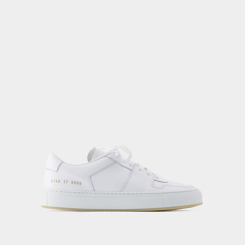 Sneakers Decades - COMMON PROJECTS - Cuir - Blanc
