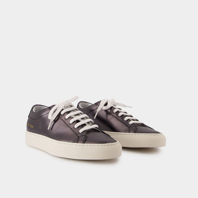 Sneakers Achilles Shiny - COMMON PROJECTS - Cuir - Noir