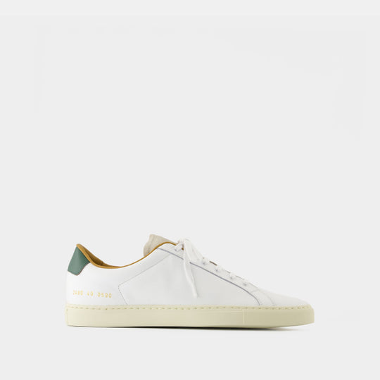 Sneakers Retro Low Profile - COMMON PROJECTS - Cuir - Blanc