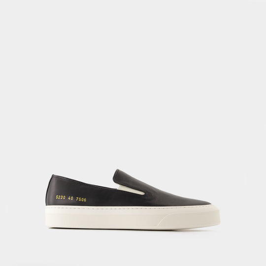 Sneakers Slip On In Leather - COMMON PROJECTS - Cuir - Noir