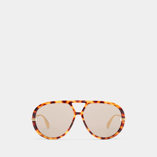 Lunettes De Soleil Bv1274s - Bottega Veneta - Acétate - Marron