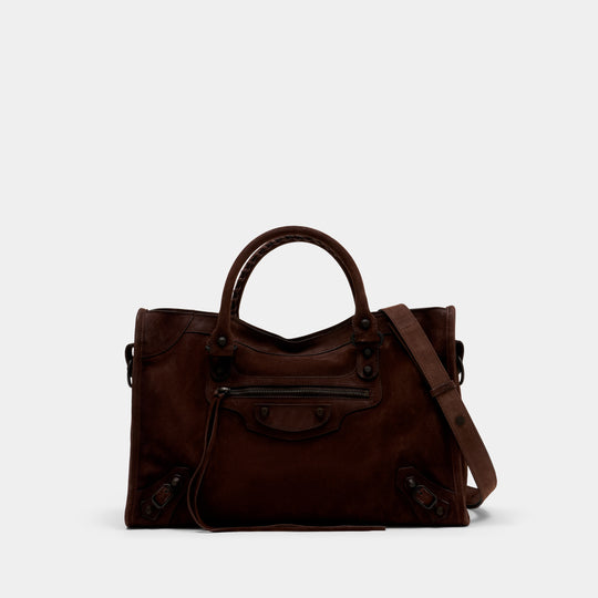 Sac À Main Le City M - Balenciaga - Cuir - Marron