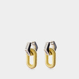 Boucles D'oreilles - Rabanne - Aluminum - Doré