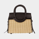 Sac À Main Maude Mini Wicker Carryall - Staud - Raphia - Neutre