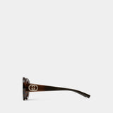 Lunettes De Soleil Gg2026s - Gucci - Synthétique - Marron