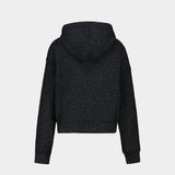 Hoodie Swee Zip Mo Animalier - Zadig & Voltaire - Coton - Noir