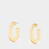 Boucles D'oreilles - Rabanne - Synthétique - Doré