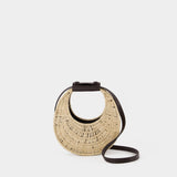Sac À Main Good Night Moon Wicker - Staud - Raphia - Ivoire