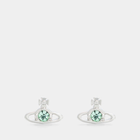 Boucles D'oreilles Nano Solitaire - Vivienne Westwood - Métal - Argenté