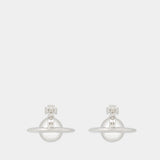 Boucles D'oreilles Solid Orb - Vivienne Westwood - Métal - Argenté