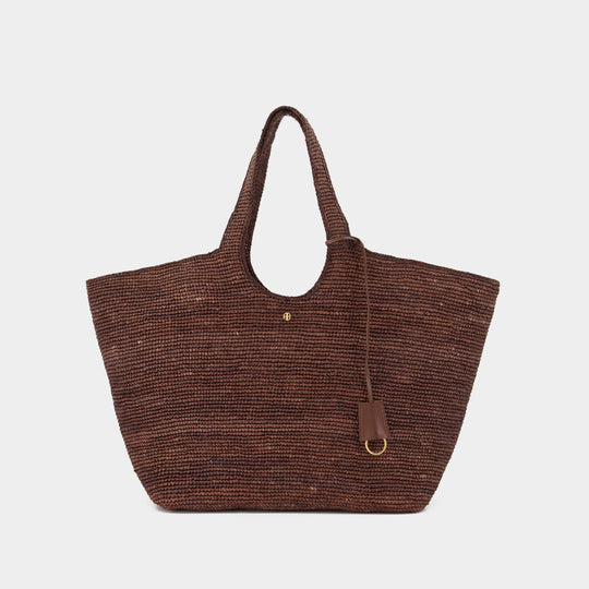 Sac Porté Épaule Lili - ANINE BING - Raphia - Marron
