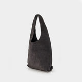 Sac Porté Épaule Le Neige Clou - A.P.C. - Cuir - Gris
