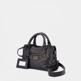 Sac Porté Épaule Le City East West - Balenciaga - Cuir - Noir
