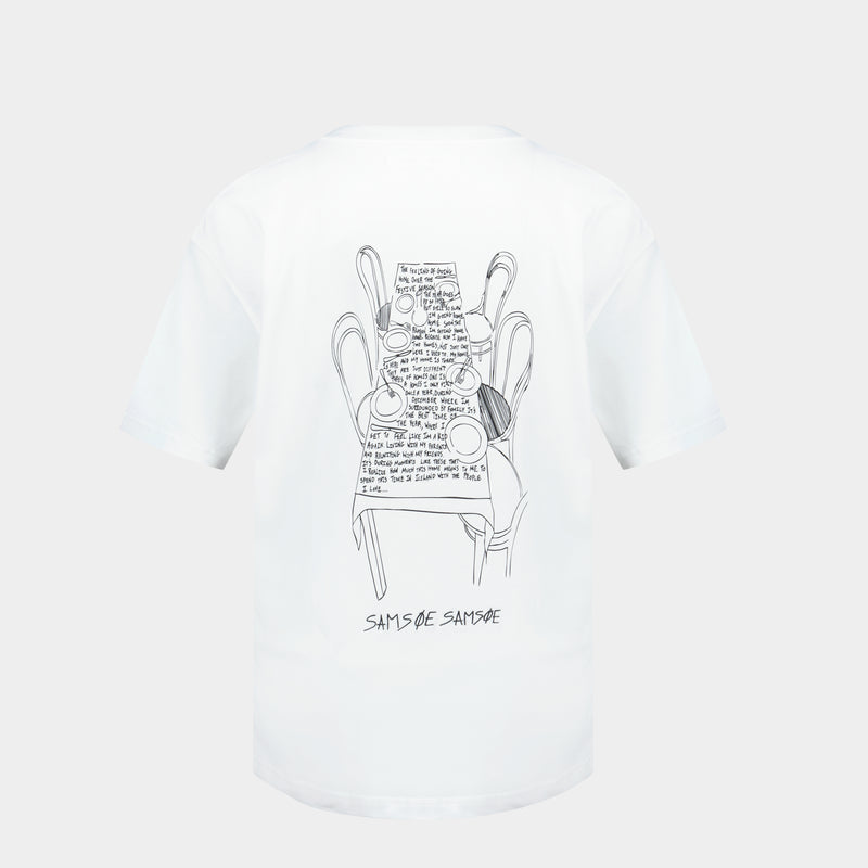 T-Shirt Sadinner - SAMSØE SAMSØE - Coton - Blanc