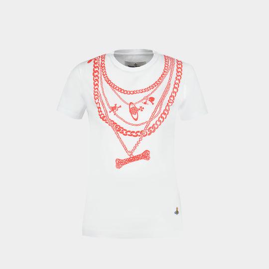 T-Shirt Chain Peru - Vivienne Westwood - Coton - Blanc