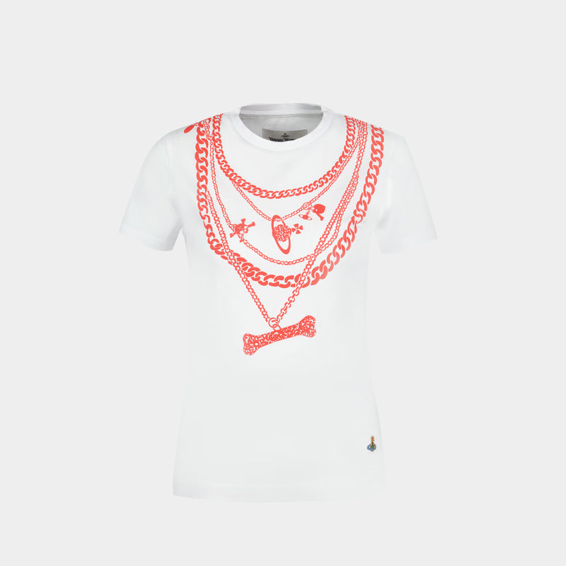 T-Shirt Chain Peru - Vivienne Westwood - Coton - Blanc