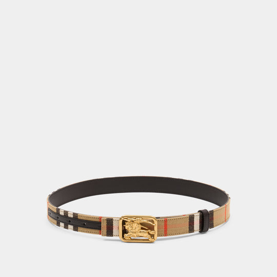 Ceinture Lb Rider - Burberry - Coton - Beige