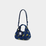 Sac À Main Hobo Mini Flowers - Ganni - Coton - Multi