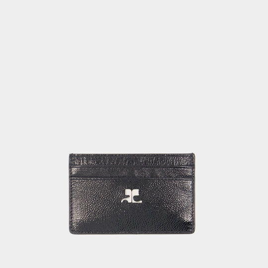 Porte Carte Ac - Courreges - Cuir - Noir