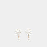 Boucles D'oreilles Pearl Flower - SELF PORTRAIT - Synthétique - Ivoire