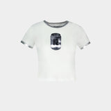 T-Shirt Tee - Rabanne - Coton - Blanc