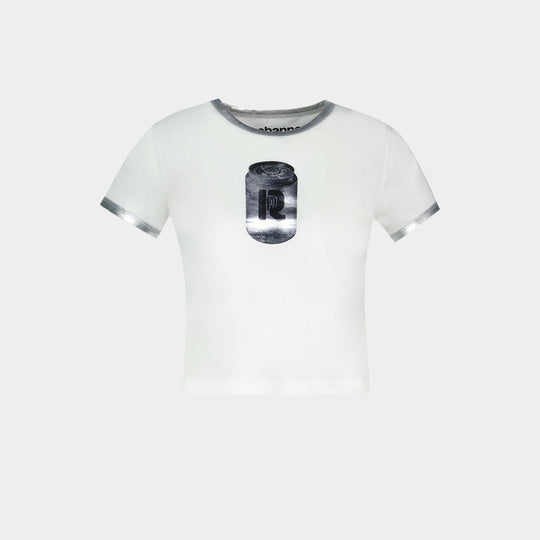 T-Shirt Tee - Rabanne - Coton - Blanc
