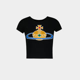 T-Shirt Oversized Orb Baby Peru' - Vivienne Westwood - Coton - Noir