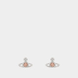 Boucles D'oreilles Nano Solitaire - Vivienne Westwood - Métal - Argenté