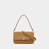 Sac Porté Épaule Charlie Small - Tory Burch - Cuir - Marron