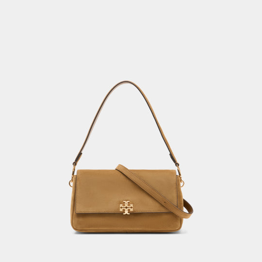 Sac Porté Épaule Charlie Small - Tory Burch - Cuir - Marron