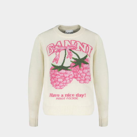 Sweat Graphic - Ganni - Laine - Multi