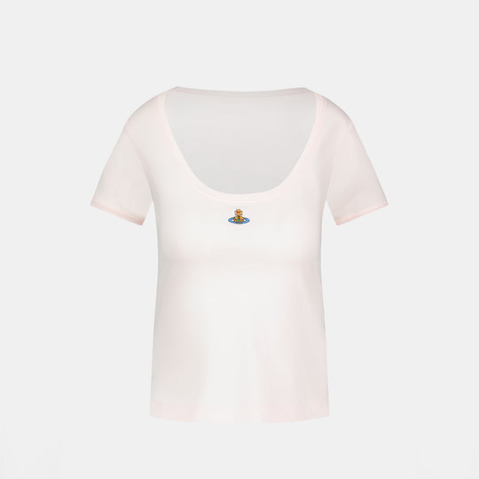 T Shirt Micro Lollo  - Vivienne Westwood - Coton - Rose