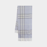 Écharpe Giant Check - Burberry - Laine - Gris