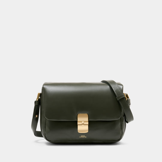 Sac À Bandoulière Grace Soft - A.P.C. - Cuir - Kaki