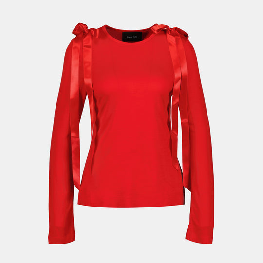 T-Shirt Bow Tail - Simone Rocha - Synthétique - Rouge
