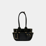 Sac Porté Épaule Posy Small - Ganni - Cuir - Noir