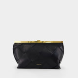 Pochette Anine Braided - ANINE BING - Cuir - Noir
