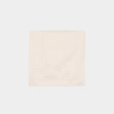 Écharpe Embroidered Monogramme - TOTEME - Soie - Beige